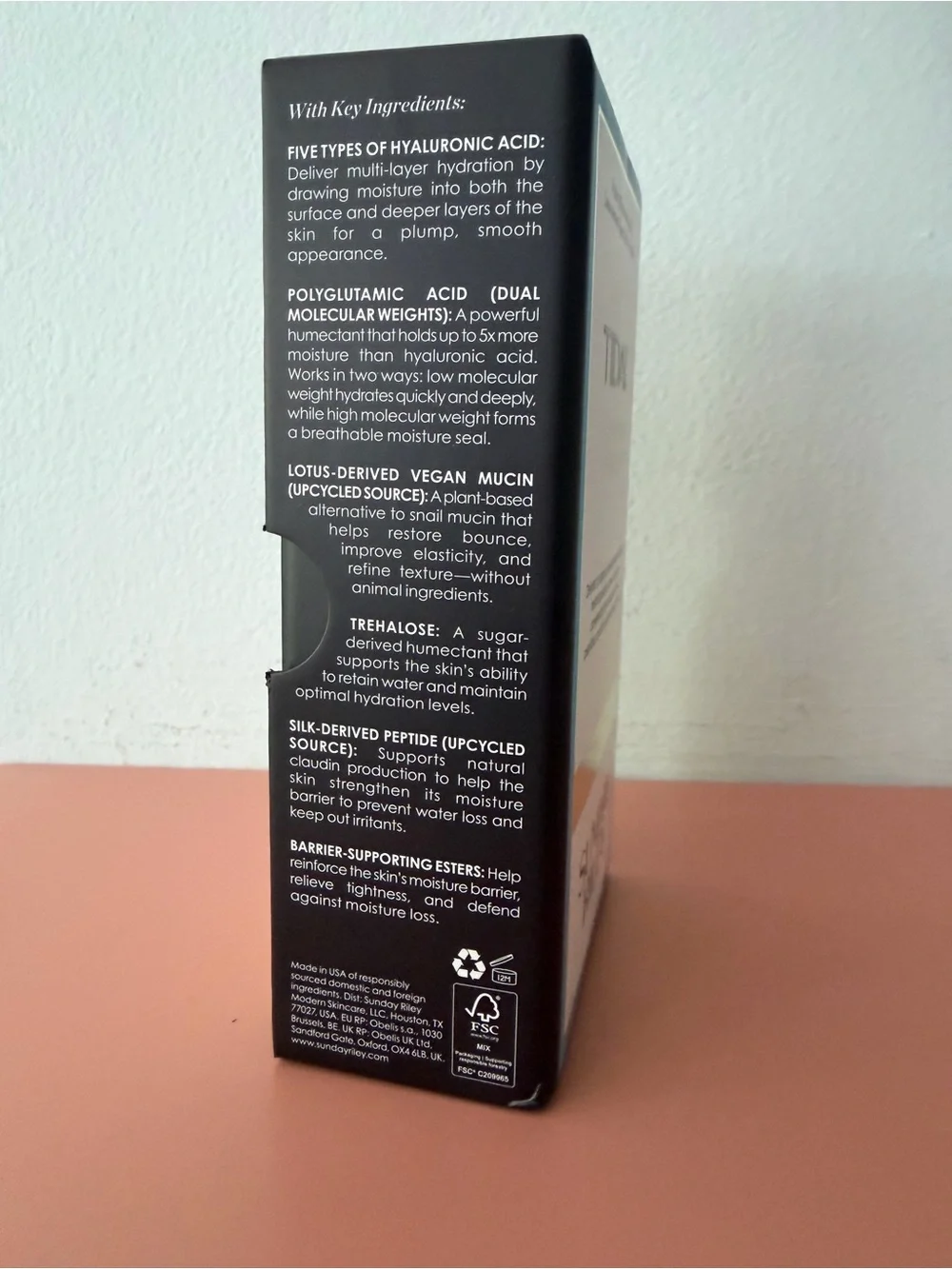 Sunday Riley Tidal Deep Hydration + Plumping Serum NIB, sealed 30 ml